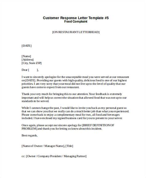 complaint letter examples  samples   google docs pages