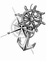 Compass Nautical sketch template