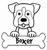 Boxer Hunde Boxers Malvorlagen Animalia sketch template