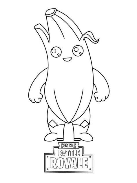 fortnite peely skin coloring pages animal coloring pages fall