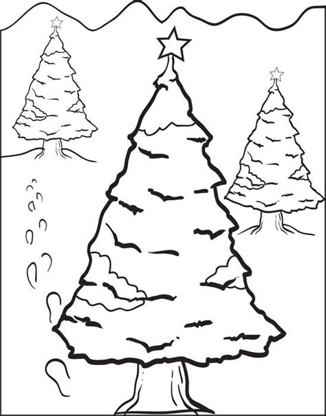 snowy tree drawing  getdrawings