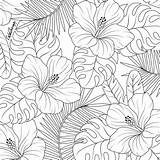 Coloring Pages Flower Leaves Leaf Tropical Mandala Colouring Pattern Adult Adults Color Therapy Pen Drawing Ink Patterns Illustration Choose Board sketch template