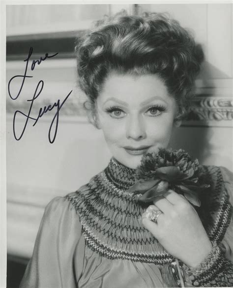 lot lucille ball signed photo