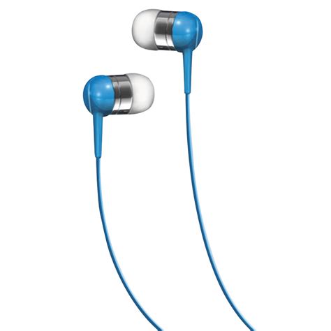maxell  seb blue silicone earbuds