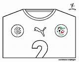 Calcio Algeria Maglia Mondiali Designlooter Stampare Acolore sketch template