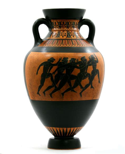 Panathenaic Prize Amphora Runners Ancient Greek Vase