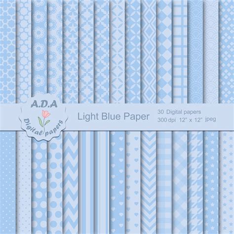 light blue digital paper pack blue scrapbooking paper light blue background blue background