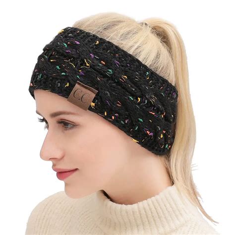 knit headband women earwarmer cable headbands lady corceht head wrap wide headband girls knit