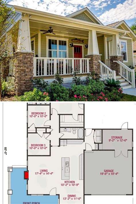 craftsman bungalow floor plans  story image