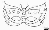 Butterfly Mask Coloring Masks Face Para Carnaval Mascara Mariposa Print Color Imprimir Mascaras Templates Pages Colorear Google sketch template