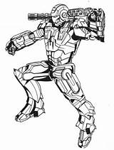 War Machine Coloring Pages Man Action Marvel Iron Drawing Print Printable Kids Color Search Draw Getdrawings Getcolorings Again Bar Case sketch template