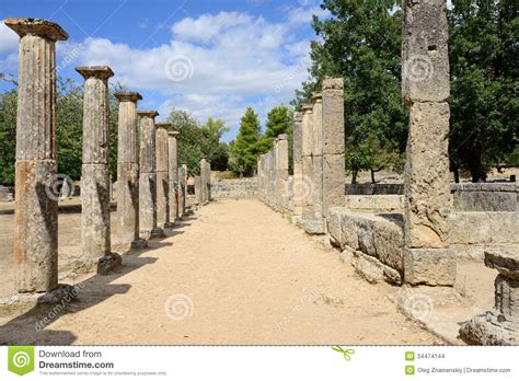 Greece Olympia Origin Of The Olympic Games Stock Images