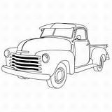 Coloring Chevy Pickup Pages Trucks Old Truck Printable Color Pick Getcolorings Print American sketch template