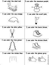 drawing  coloring worksheets winter   theme page