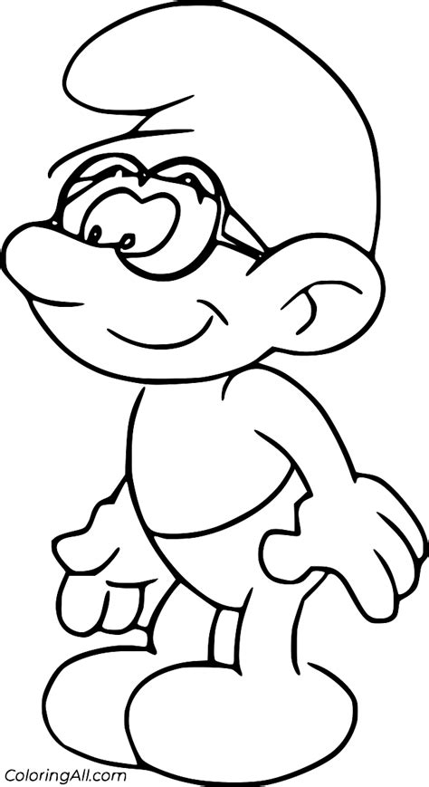 smurfs coloring pages coloringall