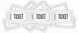 Ticket Raffle Tickets Cliparts Admission Draws Customizable sketch template