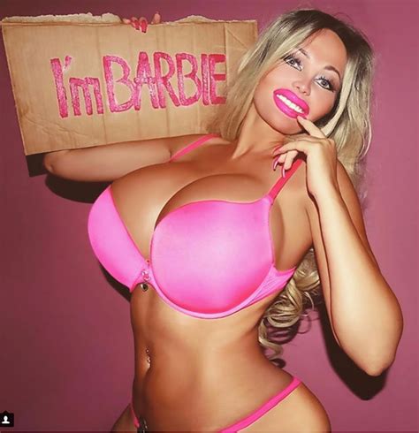 topless ‘human sex doll with giant fake boobs urges