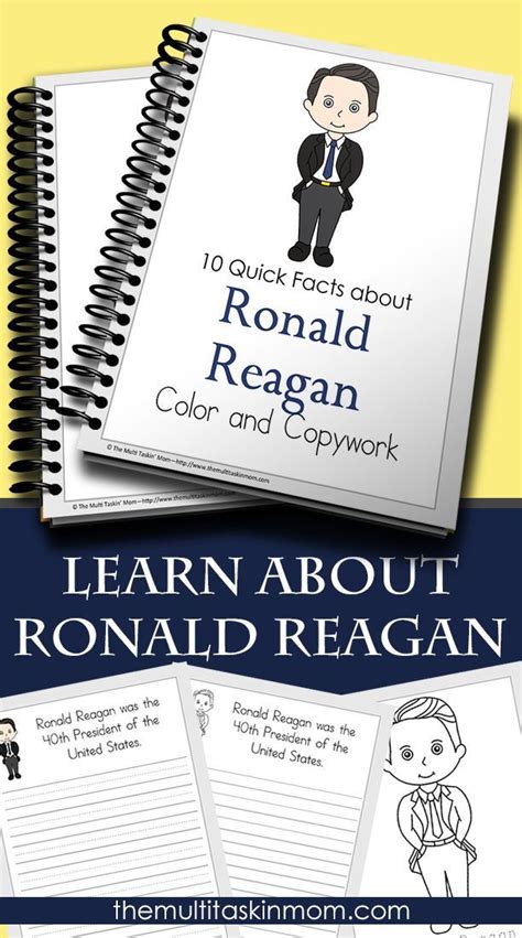 ronald reagan coloring page