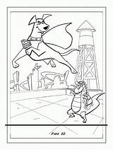 Coloring Krypto Superdog Pages Popular sketch template