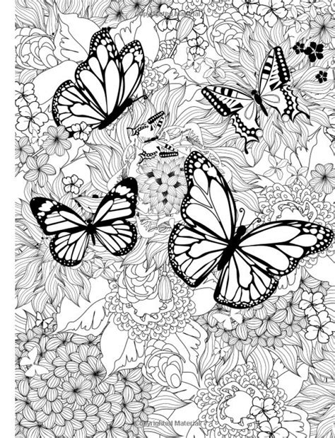 printable butterfly coloring pages  adults