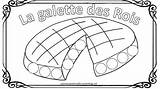Galette Rois Gommettes sketch template