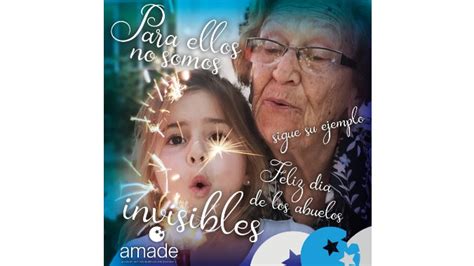 amade celebra el día de los abuelos pidiendo visibilidad para las