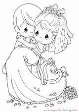 Coloring Pages Wedding Precious Moments sketch template
