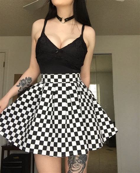 Skater Checkered Skirt Mod Pleated Plaid Skirt Made Of Etsy Moda De