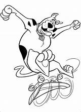 Scooby Coloring Doo Scoubidou Disegni Dibujos Planse Kolorowanki Colorat Colorare Scrappy Deskorolka Wrotki Dzieci Tulamama Coloriages Malvorlagen Kolorowanka Pentru Pianetabambini sketch template