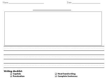 writing paper  primary grades  eugenias learning tools tpt