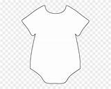 Onesie Clipart Baby Clip Vector Templates Shirt Cliparts Interesting Many Clker Transparent sketch template