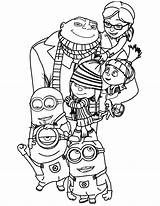 Minion Despicable sketch template