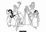 Disney Coloring Characters Pages Getcolorings Character sketch template