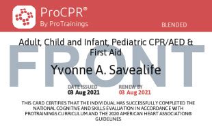 pediatric  adult cpr  aid  details protrainings