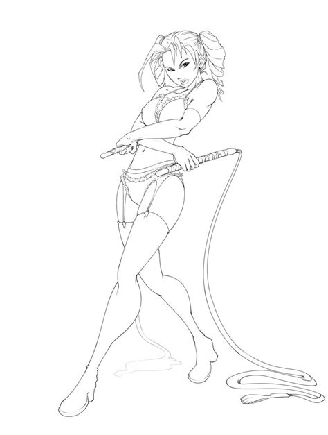 Pinup Girl Lineart By Irving Zero On Deviantart