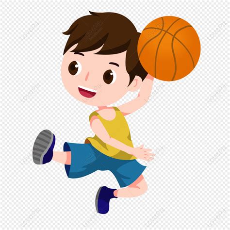 cartoon boy playing basketball basketball cartoon basketball boy playing basketball png