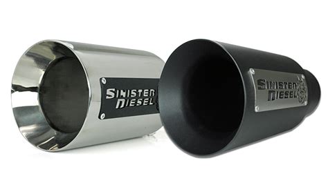 sinister diesel introduces dual wall exhaust tips