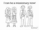 Coloring Pages Missionaries Missionary Lds Follow Come Kids Gospel sketch template