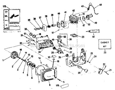 craftsman  parts list  diagram ereplacementpartscom