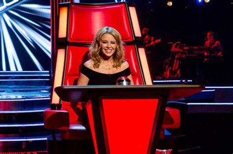 Pint Sized Kylie Is Too Tiny For The Voice Judging Chair Daily Star