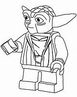 Yoda Coloring Pages Lego sketch template