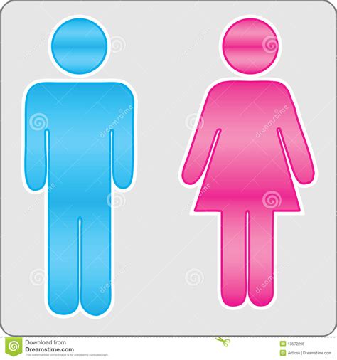 sign male and female stock vector illustration of romance
