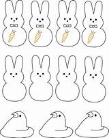 Easter Peeps Printable Printables Template Fringe Bunny Digi Crafts Diy Choose Board sketch template