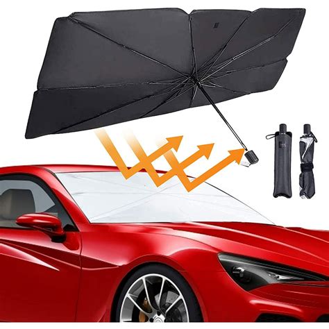 car windshield sunshade umbrella type car sun shade  windshield foldable car umbrella