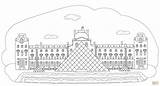 Louvre Coloring Pages Printable Skip Main sketch template