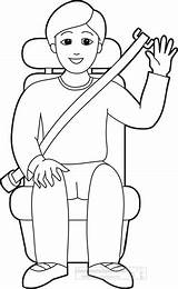 Seatbelt Earing sketch template