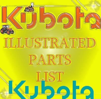 kubota  parts manual illustrated list ipl tradebit