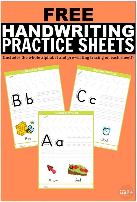 images  printable handwriting worksheets  kids