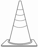 Cone Traffic Clipart Clip Drawing Cliparts Construction Printable Cones Colouring Shape Safety Pages Road Kids Worksheets Preschool Drawings Caution Pylon sketch template