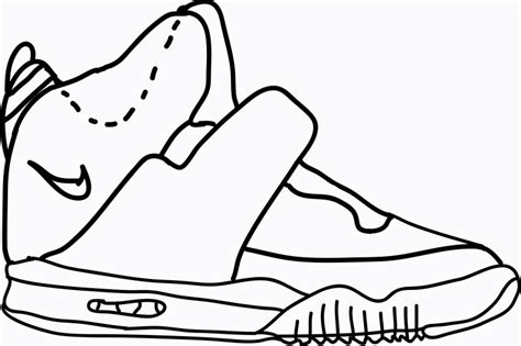 outline  shoe clipartsco